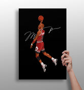 Michael Jordan Aluminum Print.